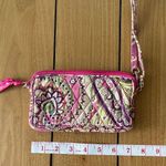 Vera Bradley Lovely Zip Wristlet Wallet Clutch Very Berry Paisley Pink Green Purple Photo 0