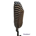 Michael Kors Size LP (Large Petite) Metallic Gold Stripes on Black Long Sleeve B Photo 2