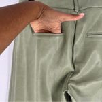 Avec Les Filles  Sage Green Soft‎ Faux Leather High Rise Straight Leg Pants XS Photo 8