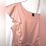 SheIn Peachy Pink Medium Ruffle Capped Sleeve Bodysuit Photo 1