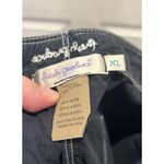 Fresh Produce  Black Capri Pants White Stitching Drawstring Ankle Women's XL USA Photo 9