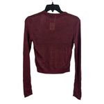 Free People Semi Sheer H2O Sweater Garnet Red XS New Photo 65
