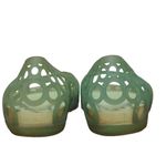 Crocs Adrina Open Toe Slip On Ballet Flats Green Bubble Circle Cut Out Jelly 8 Photo 3