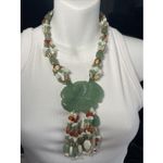 CHINESE MULTI JADE/PEARL/JADEITE 28 in 8mm Photo 1