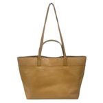 Madewell Medium Essentials Leather East West Tote Bag Carved Wood Tan Photo 3