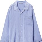 Alexander Wang  Silk Pajama Long Sleeve Shirt Photo 3