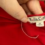 Rolla Coster  Free People Vibrant Red twist in front Dress M Photo 3