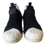 Adidas Women Black White Sneakers Size 5.5 Slip On Shoes Casual Skateboard Photo 1