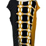 Worthington 2X-Large Top Geometric Cap Sleeve Stretch Wide Neck Rear Zipper Photo 0