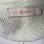 Tory Burch  Cream Navy Knit Military
Duster Cardigan Gold Buttons Size 4 Photo 9