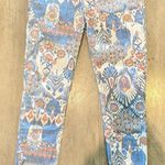 ZARA Like new Woman Premium Collection tribal print cropped jeans. Sz 6 Photo 0