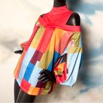 CHICME color block blouse Photo 2