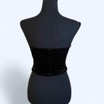 ZARA  Black velvet corset top Size Small Photo 3
