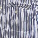 Lands End Blue and White Striped Shirt Dress Classic Business Office Size 8 Photo 2