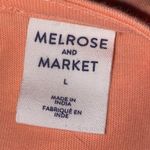 Melrose and Market  dress coral orange v‎ neck organic cotton large NWT Photo 1