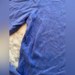 J.Crew EUC Teddie Purple Blue Cotton Pullover Sweater Sz Large - Small hole Photo 7