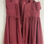 Revelry Bridesmaid Dress Halter Tank Maxi Sleeveless Size 14 Brownish Photo 11