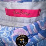 Lilly Pulitzer  Knit Callahan Shorts Boca Blue Sea What I Sea Women’s Size 0‎ Photo 2