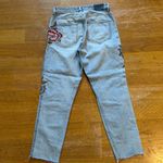 Abercrombie & Fitch Light Blue Embroidered Jeans Photo 2