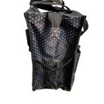 Thirty One Zip Top Organizing Utility Tote Small 15" Ditty Dot Polka Dot 31 ZOUT Black Photo 3