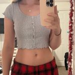 Brandy Melville  blue floral zelly top Photo 0