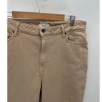 LL Bean Womens Classic Fit Khaki Pants Size 16 Straight Leg High Waisted Office Tan Photo 2