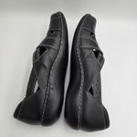 Clarks  Women's Ashland Spin Black Leather Flats Comfort Shoes 8.5 Ortholite Photo 7