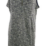 Apt. 9  Size XXL Blue White Sleeveless Boucle Knit Sweater Dress Photo 0