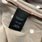 Torrid Midi Stretch Satin Hi-Low Ruffle Skirt Brown White Polka Dot Pockets New Photo 8