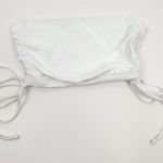 l*space L* Kim Tube Top in White Size Medium NWT Strapless Ruched Sides Photo 3