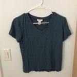 Tilly's Full Tilt Blue V-Neck Shirt Photo 0