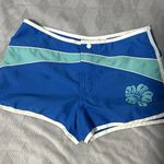 Victoria's Secret Victoria Secret Sulf Swim Boardshorts Size Small Blue Flower Photo 0