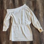 Retrofête Retrofete Elio Dress in Ivory One Shoulder Long Sleeve Size Large Photo 7