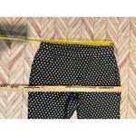 Michael Kors  Women Polka Dot Pants Black White Slim Fit Size M Cotton Blend Photo 5
