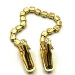 Vintage green rhinestone sweater clip Photo 1