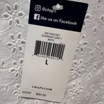 CHAPS  women size large NWT textured lined bell sleeve dress Photo 3