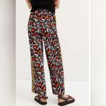 Anthropologie  Red and Black Patterned Wide Leg Pants Photo 2