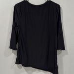 Halston Heritage Black 3/4 Sleeve Top Size Small EUC Photo 4