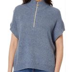 Elliott Lauren ‘Over and Out’ oversized quarter zip mock neck sweater XL Tan Photo 9