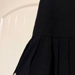 Theory  Black A-Line Pleated Skirt Photo 1