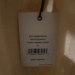 RE/DONE  TERRY RIB KNIT CREWNECK CARDIGAN SIZE M VINTAGE WHITE Photo 3