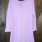 Lafayette 148 100% Silk Midi Shirt Dress Pink Size M Photo 0