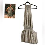 Fate woman’s mini Yellow purple patterned dress size small Gold Photo 12