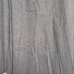 Vintage Wool Blend Gray Pleated Lagenlook Teacher Midi Skirt Size Small Photo 4
