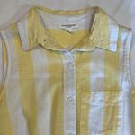 BeachLunchLounge striped button down sleeveless shirt • Size XS Photo 4