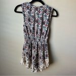 Billabong Women’s Boho Festival Romper Red & Blue Floral Size XS Photo 3