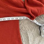 Anthropologie by ‎ Rustic Orange Ribbed Cowl Neck Sweater Women's Small Classic Photo 8