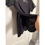 Lululemon Athletica Black Mesh Open Back T Shirt Top Photo 2