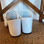 Rebecca Minkoff white knotted strapāblock heel sandals 6 Photo 3