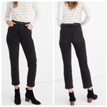 Madewell  Classic Straight Jeans Lunar Wash Black Grommet Edition Women’s Size 26 Photo 1